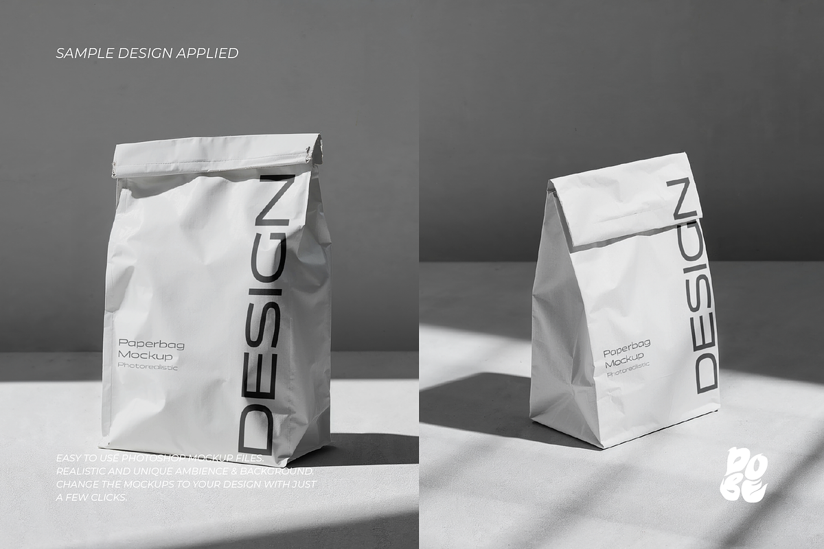 Paperbaggy Mockup Set - Vol 6, a Packaging Mockup by DOBE Studio (Photo 3 of 4)