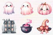 Kawaii Blush Halloween Stickers, an Illustration by CreationArt (Thumbnail 2 of 5)