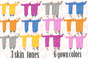 Graduation Clipart,Graduation gowns, an Illustration by chilipapers (Thumbnail 3 of 6)