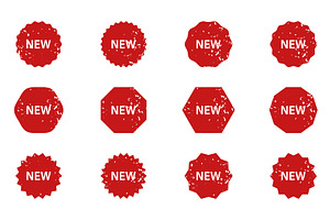 New Product Tag Set, an Object Illustration by Vector Creator