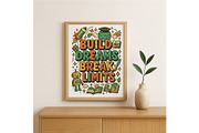 Build Dreams Break Limits Wall Art, a Background Graphic by LaseredNinja (Thumbnail 2 of 7)