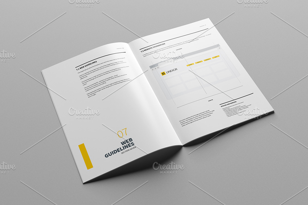 Brand Manual 32 Pages A4 / US Letter, a Brochure Template by Mastergfx (Photo 33 of 35)