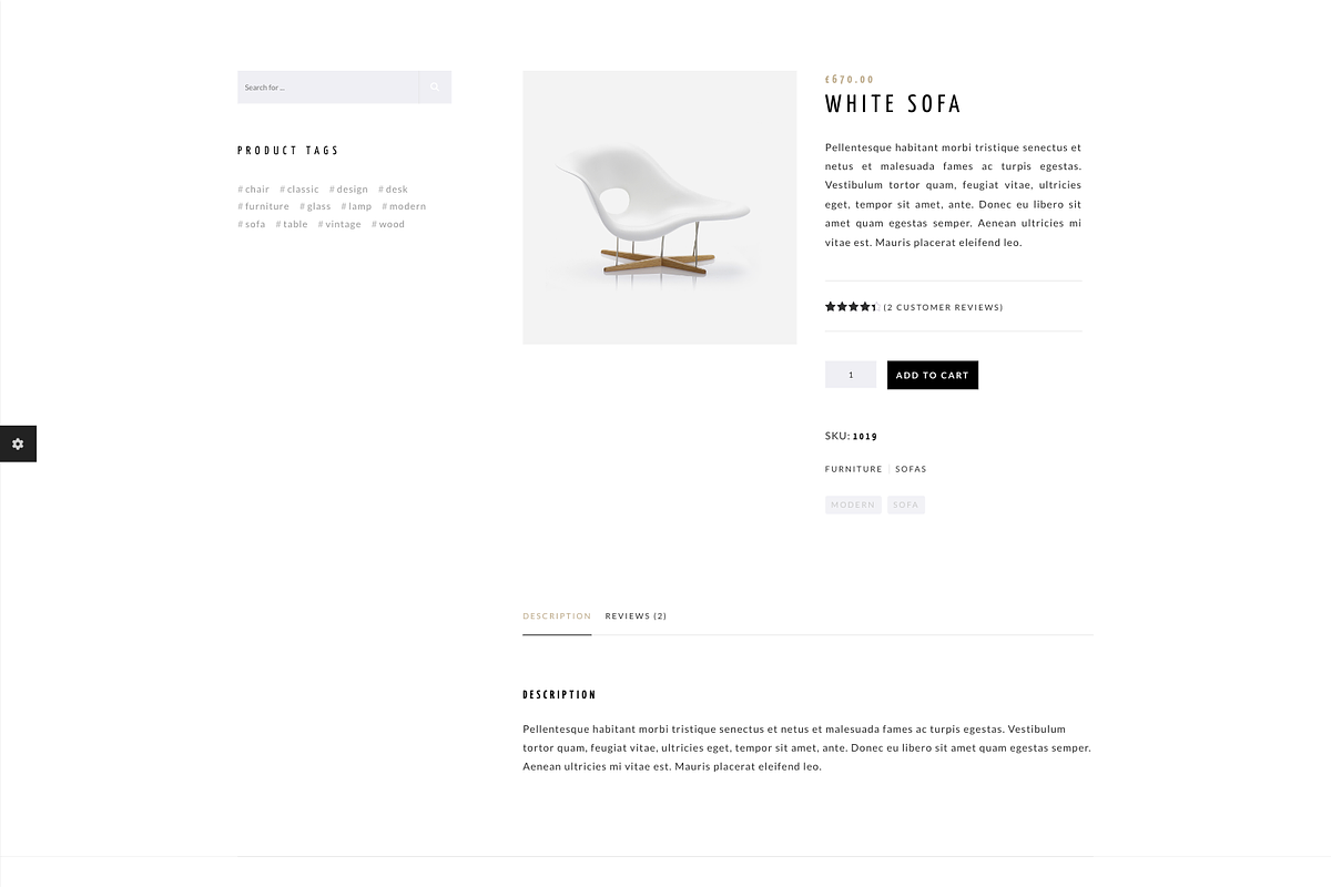 Architect Interior Design WordPress, a WordPress Template by UInstrument (Photo 6 of 10)
