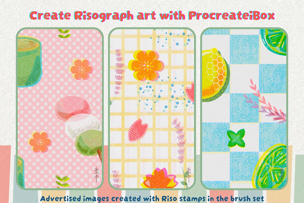 Procreateibox Risograph Brushes, a Brush Add-On by ProcreateiBox (Photo 2 of 10)