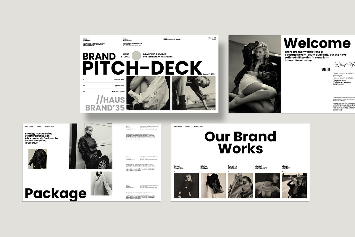 HAUS | Brand Pitch-Deck Presentation, a Presentation Template by Slide-Agency (Photo 5 of 10)