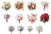 Wedding Flower Bouquet Clipart, an Illustration by Design Market (Thumbnail 4 of 4)