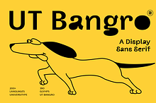 UT Bangro - A Bold Dsiplay Font