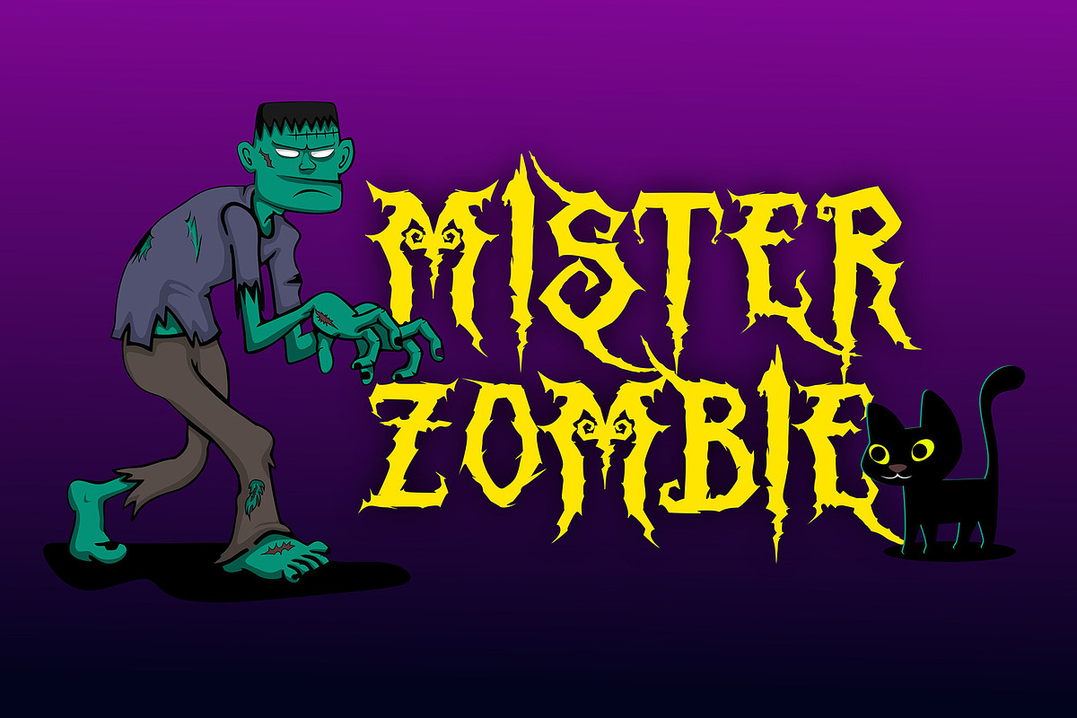 Night Franklin - Halloween Font, a Font by figuree studio (Photo 4 of 7)