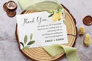 Lemon Citrus Wedding Suite, an Invitation Template by BlueRobinDesignShop (Thumbnail 5 of 5)