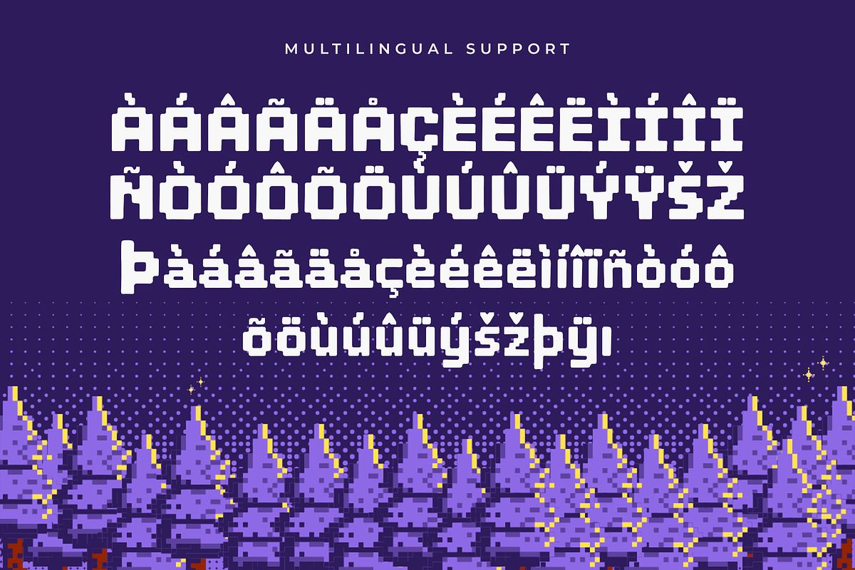 Blockraft – Pixel Display Font, a Sans Serif Font by overlaytemplates (Photo 5 of 5)