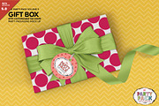 Gift Box Packaging Mockup, a Product Mockup by INCDesign (Thumbnail 1 of 7)