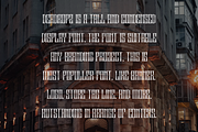 Deadropz - Tall & Condensed Font, a Serif Font by QR Design Studio (Thumbnail 2 of 6)