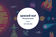 Spaced-Out Illustration Pack, an Illustration by courtcald (Thumbnail 1 of 2)