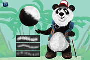 50 photoshop Fur & Texture Brushes, a Brush Add-On by Velo Graphic Studio (Thumbnail 5 of 11)