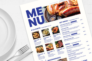 Bold Menu Template