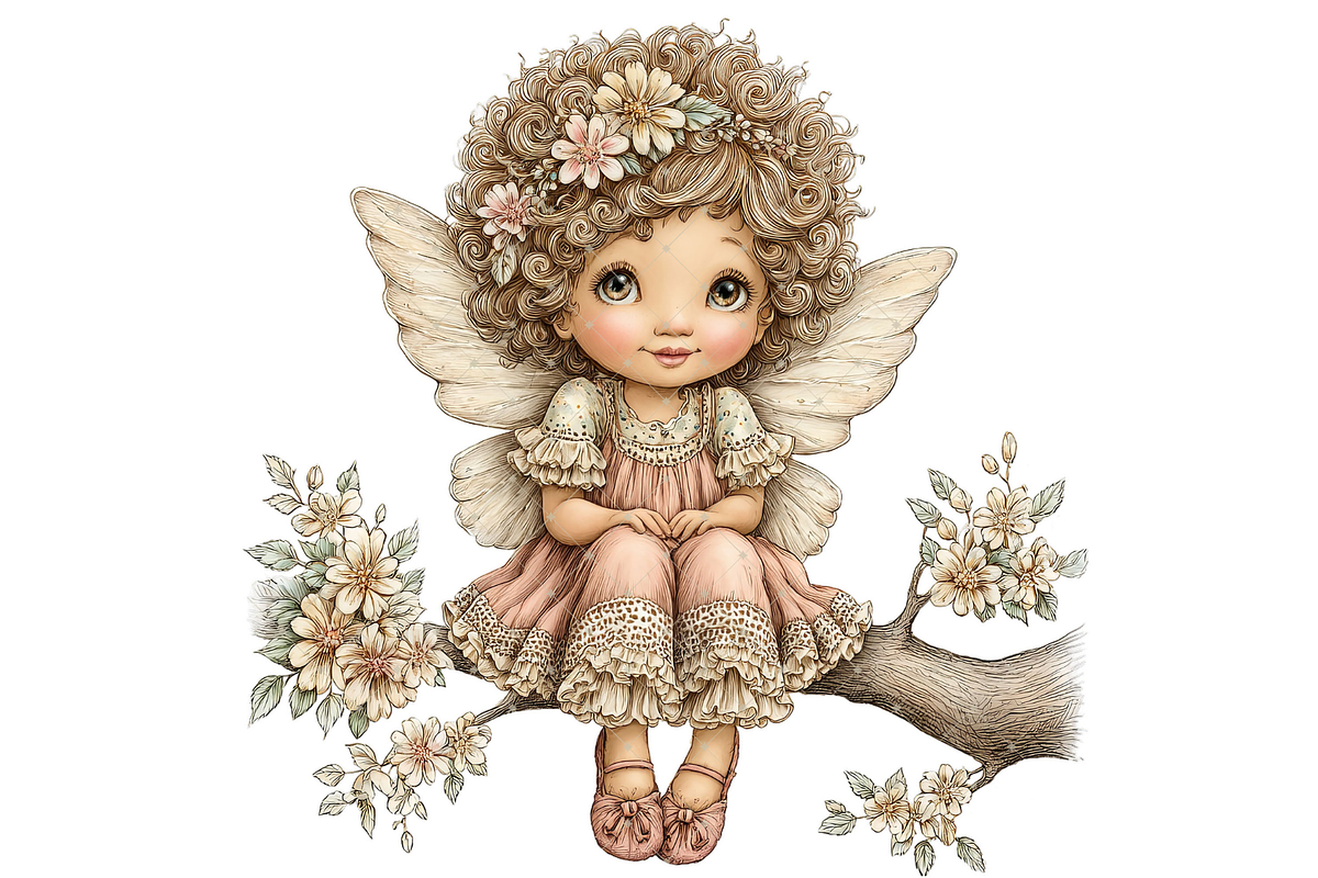 Fairy Girl Clipart PNG, a Seasonal Illustration by Memories By Lea (Photo 6 of 18)