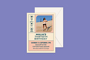 Malia Birthday Invitation, an Invitation Template by Mountain Folk Creative (Thumbnail 1 of 7)