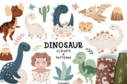 Kids Bundle Cliparts & Patterns, an Illustration by JulzaArt (Thumbnail 5 of 16)