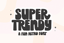 Super Trendy | Retro Font