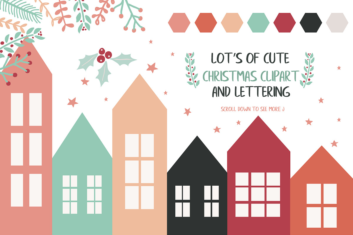 Christmas homes set, an Animal Illustration by Cozy pattern shop (Photo 2 of 10)