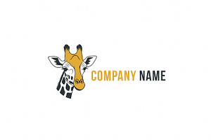 Minimalist Giraffe Logo, a Branding & Logo Template by Logocreative