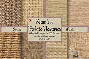 Seamless Fabric Textures, Straw Pack