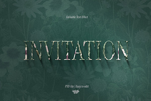 Dark Botanical Text Effect, a Layer Style Add-On by Webvilla Studio
