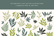 Abstract Leaf Vectors, an Object Graphic by Emma Webb Studio (Thumbnail 4 of 6)