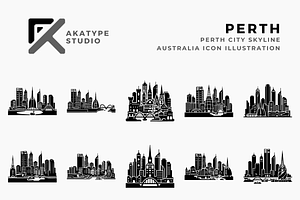 Perth Skyline Icons