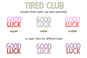 Tired Club | Outline Font Trio, a Handwritten Font by KA Designs (Thumbnail 14 of 16)