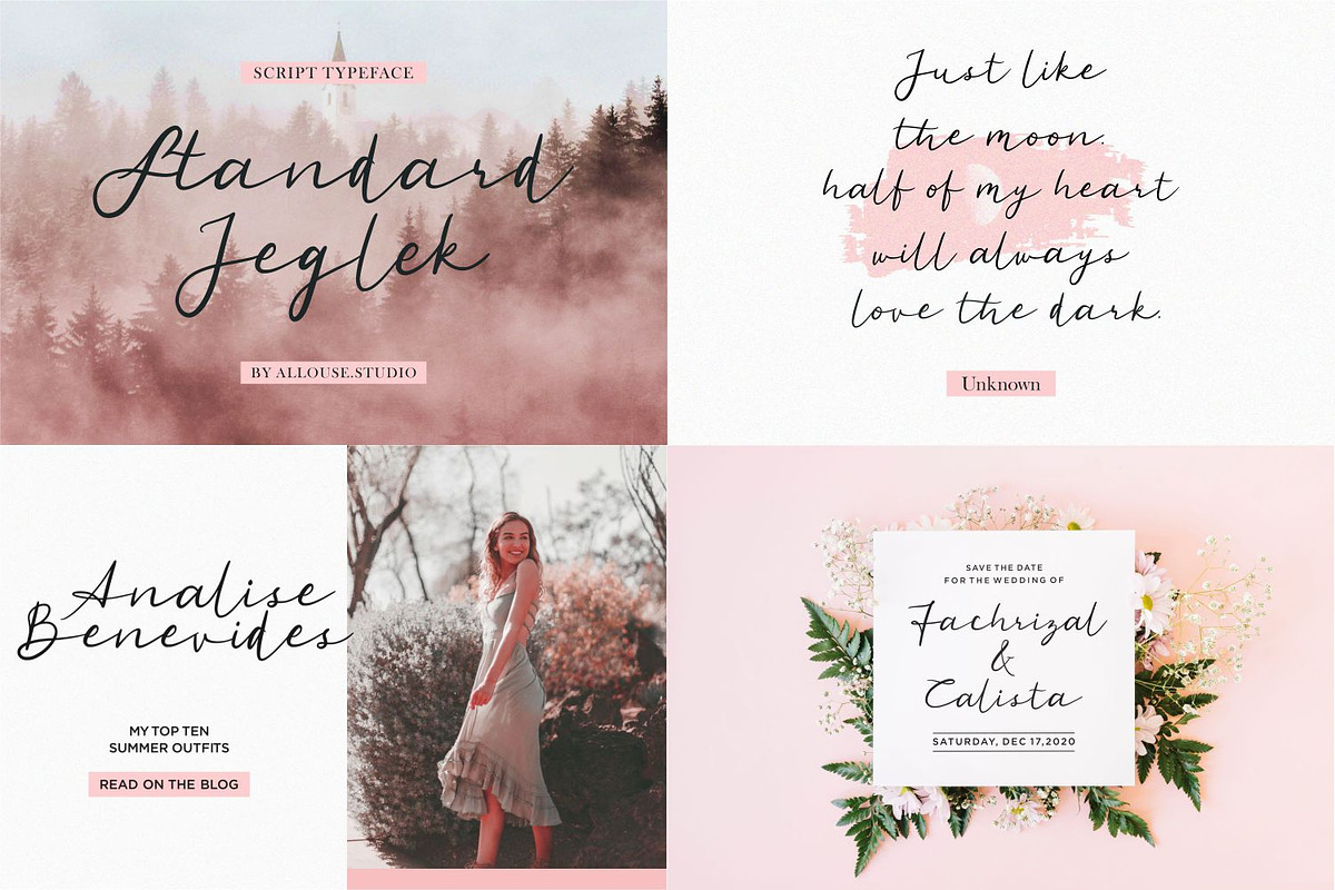 All In One | 50 Fonts Collection, a Script Font by Allouse Studio (Photo 11 of 30)