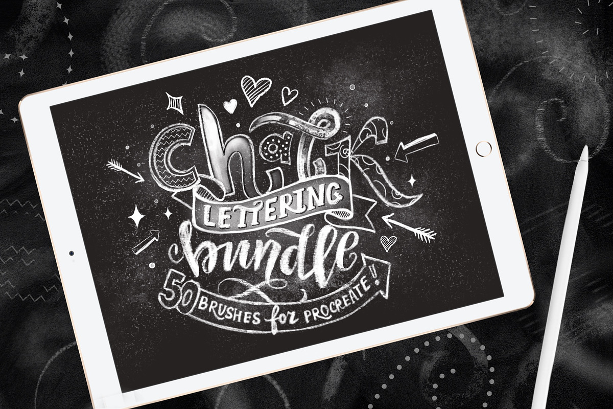 Lettering Modern Art Bundle, a Brush Add-On by Letter Elfa Studio (Photo 4 of 12)