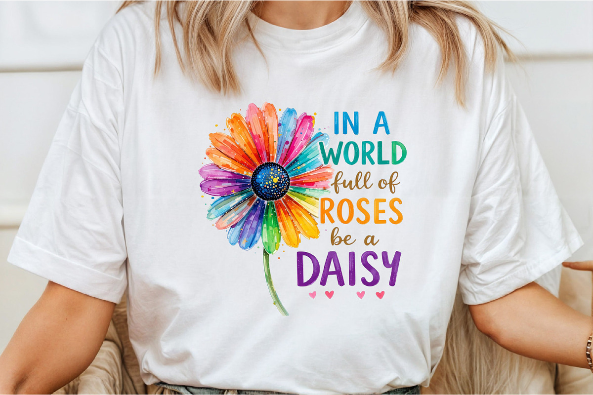 In a World Full of Roses Be a Daisy, an Illustration by DreamCafeArt (Photo 2 of 7)