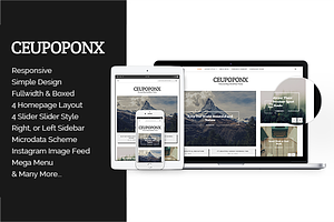 Ceupoponx - Personal Blog WP Theme