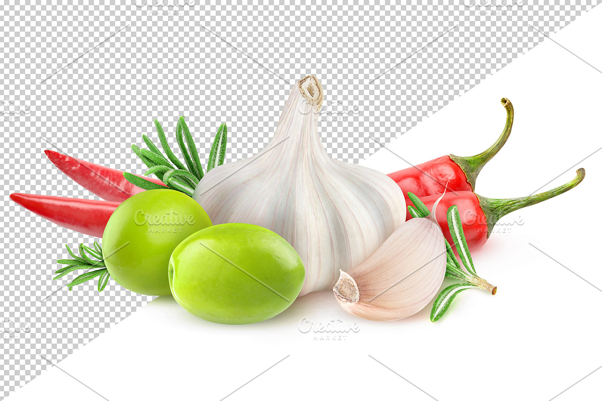 Green olives and spices, an Object Graphic by Fruits+Veggies (Photo 4 of 6)