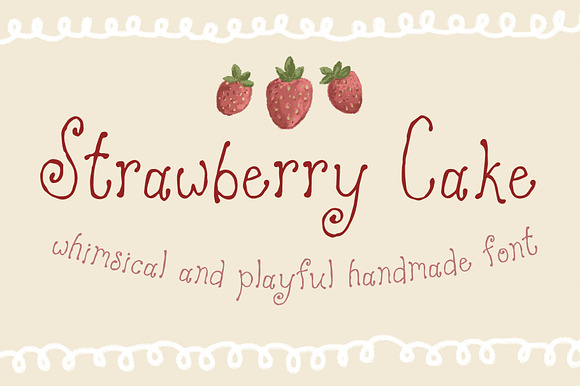 Strawberry Cake Whimsical Font preview 7