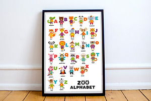 Alphabet With Cute Animals