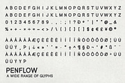 Pen Flow Typeface, a Handwritten Font by softulka (Thumbnail 7 of 7)