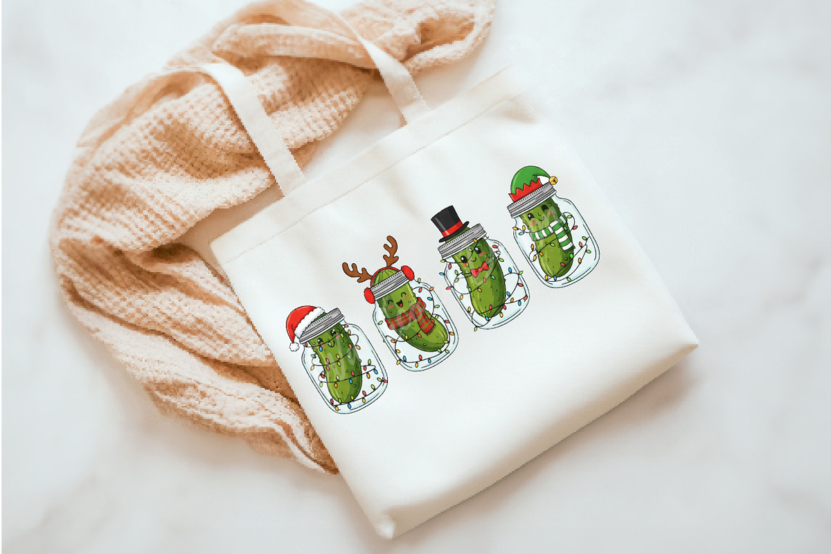 Funny Christmas Pickle Png, an Illustration by Watercolor design (Photo 2 of 3)