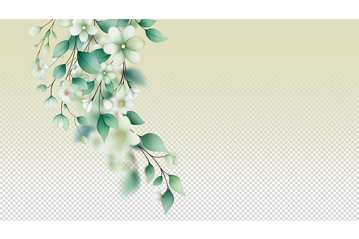 Floral Watercolor Clipart, a Decorative Illustration by BazziBa♥ (Photo 3 of 12)