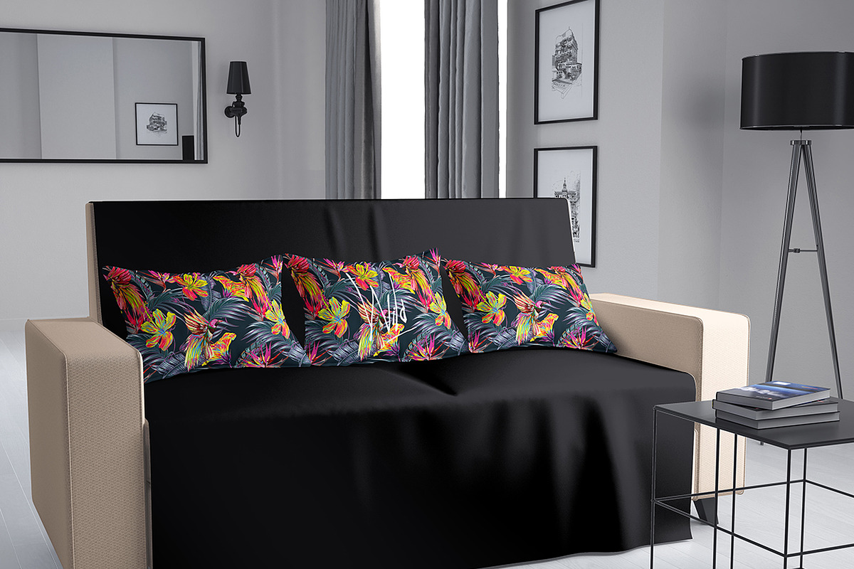Sofa Cover Mockup, a Household Mockup by EFORIA (Photo 2 of 5)