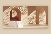 Ocher Stone Product Podium, a Decorative Illustration by Mockups & Illustrations (Thumbnail 3 of 9)