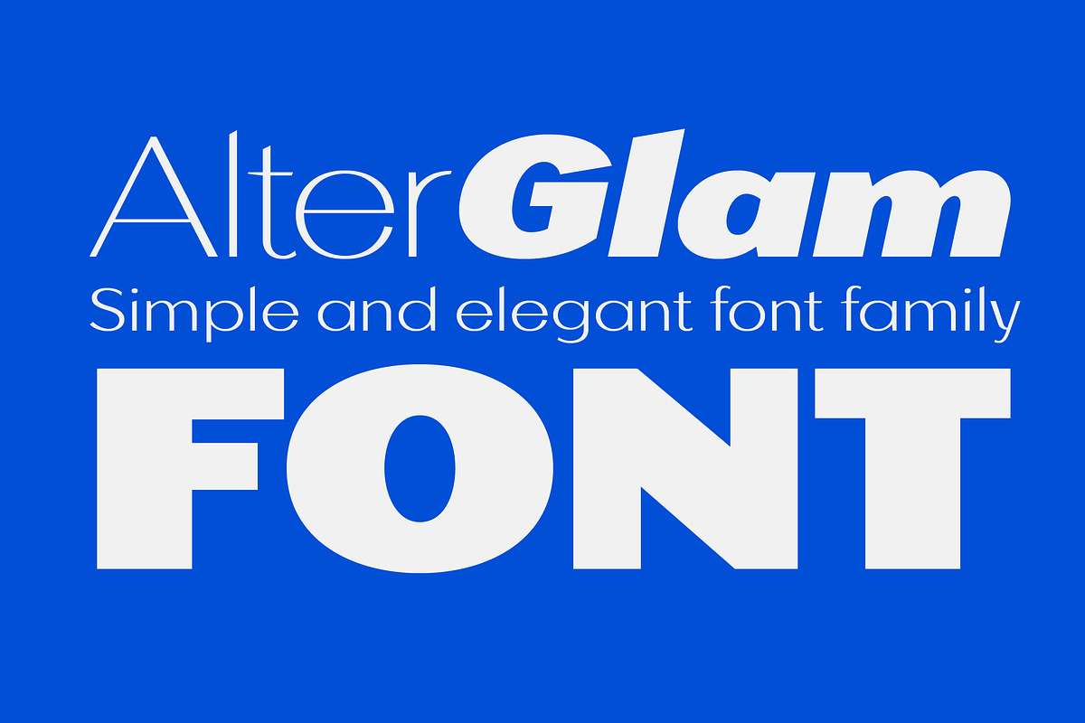 AlterGlam Elegant Extended Font preview 2