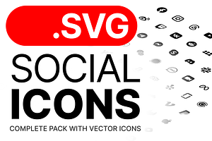 SVG Social Media Icons Vector, an Icon by Design Bits