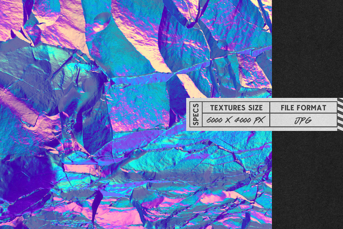 Holographic Backgrounds Collection, a Texture Graphic by MiksKS (Photo 3 of 12)