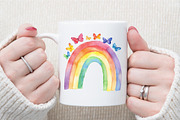 Summer Rainbow Clipart, an Illustration by Sublimation Artist (Thumbnail 5 of 6)