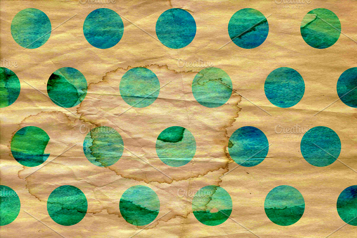 Watercolor polka dots background, a Texture Graphic by DidiArtWorld (Photo 2 of 4)