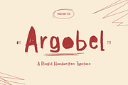 Argobel | Playful Quirky Handwritten, a Handwritten Font by Maenjari Std (Thumbnail 1 of 10)