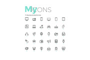 My Icons, an Outline Icon by Andrew Kras Design (Thumbnail 14 of 38)