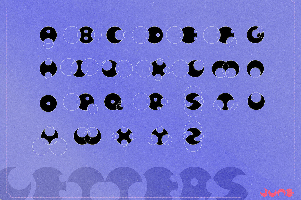 Retro Cyber Lunar Font Moon Typeface, a Symbol Font by InkCloudDesign (Photo 9 of 11)